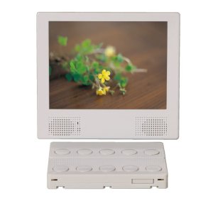 画像: 店舗用電子POP8インチダイレクトボタンモニター（CF/SDカード対応・USB→CFカードコピー機能)